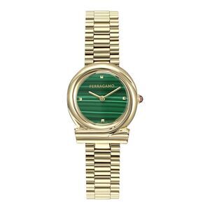 Ferragamo Gancini Twisted Bracelet Watch Womens